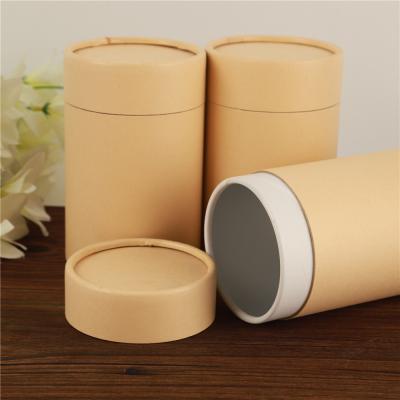 China Gift & Craft Round Kraft Paper Tube Packaging For Tea Biodegradable Cardboard Paper Tube for sale