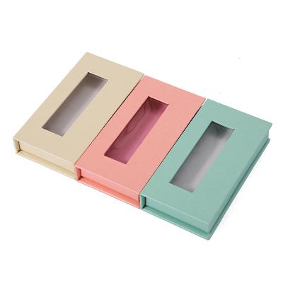 China Materials Factory Sale Size 13.5x6.8x2.4cm Custom Luxury Recycled Eyelash Package Box for sale