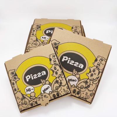 China Wholesale Disposable High Quality Food Packaging Corrugated Pizza Boxes for sale