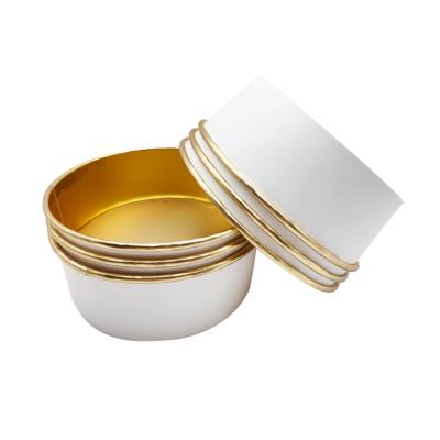 China 9oz/16oz/24oz/32oz Printing Logo Aluminum Foil Bowl Packaging Custom Wholesale Disposable Paper Disposable Biodegradable Takeout Bowl for sale