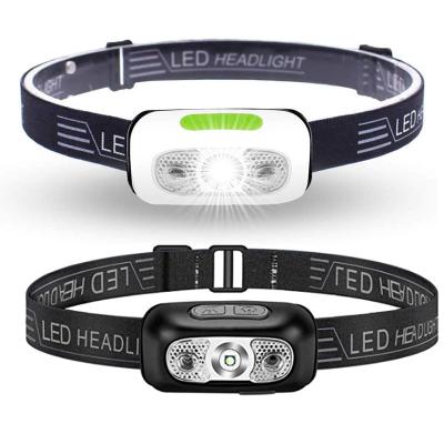 中国 ABS USB Charging Wave Sensor Induction LED Head Lamp 販売のため