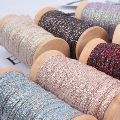 China Floral Custom Silk Cable Satin Polyester Flower Gift Ribbons Gold Colored Wire Edged Ribbon for sale