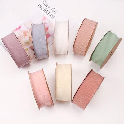 China Wholesale Custom Colored Ribbon Floral Gift Box Gift Wrapping Galaxy Sheer Chiffon Gift Bags Ribbon for sale