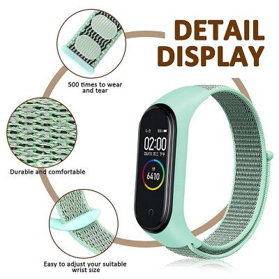 China Nylon Watch Band Strap For Xiao MI Band 4 Straps Sport Loop Nylon Watch Band Wrist Strap Strap For Xiao MI MI Band 4 for sale