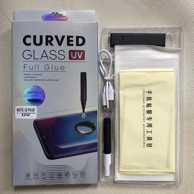 China iExplore Full Coverage UV Set Shockproof Edge To Edge 3D Curved Tempered Glass Screen Protector For Samsung Galaxy Note 20 S20 Plus for sale