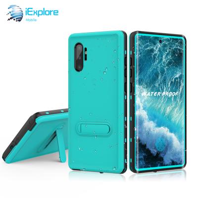 China Waterproof IP68 Case With Element Screen Protector iExplore IP68 Waterproof Military Full Body 360 Shockproof Ragged Phone Case For Samsung Note 10 Plus for sale