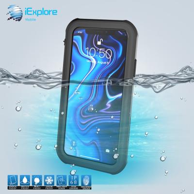 China iExplore IP68 Waterproof Military Shockproof 360 Full Body Screen Protector iExplore IP68 Cases Full Ragged With Element Screen Protector Phone Case For iPhone XS for sale