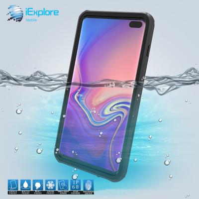 China Waterproof IP68 Case With Element Screen Protector iExplore IP68 Body 360 Waterproof Military Shockproof Full Ragged With Element Screen Protector Phone Case For Samsung S10 Plus for sale