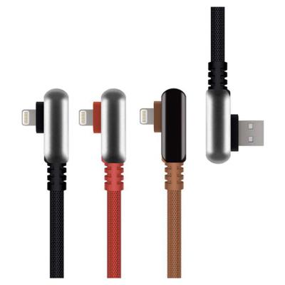 China Cell Phone Call Charge Usb Fast Cable For Iphone Cable Aluminum Alloy Filling Nylon Data Cable for sale