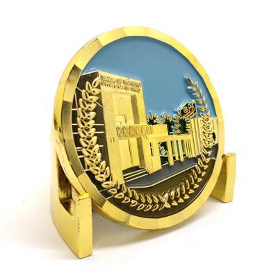 China Europe Commemorative Supply Old Gold Plated Antique Coin Gathering Racks Collectibles Album Challenge Collectibles Coin for sale