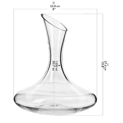 China Viable Crystal Glass Carafe Red Wine Decanter for sale