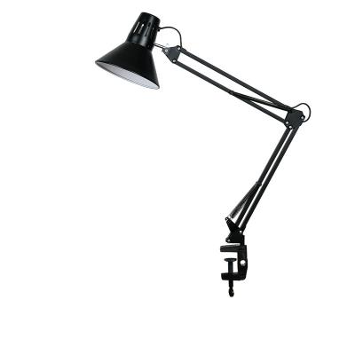 China Lighting Functions E27 Desk AT-101 Flexible Clip-on Bedside Table Lamp Black Metal Finish With Clip lighting for sale