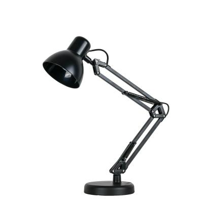 China Lighting Functions E27 Swing Arm Funky Table Desk night bedside lamps With Clip And Round Base in the bedroom for sale