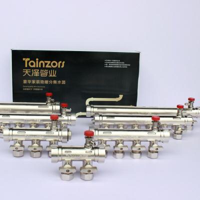 China Modern White Brass Manifold For Floor Heating System Floor Heating Stainless Steel Central Manifold for sale