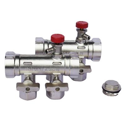 China Modern Brass Wall Water Manifold For Floor Heating System for sale