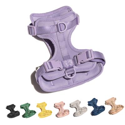 China QThonest Padded High End Custom Dog Harness No Pull Explosion Proof Punch Padded Fashion Dog Harness for sale