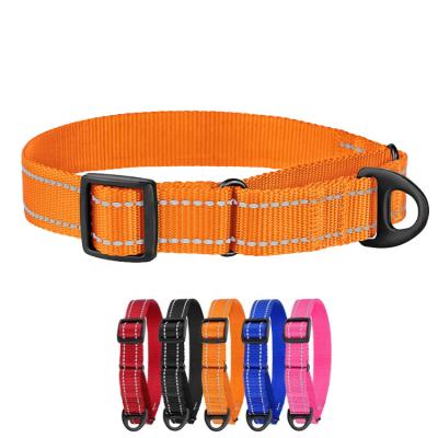 China QThonest High Quality Reflective Reflective Nylon Adjustable Dog Collar From QThonest for sale