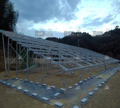 China Industrial Solar Earth Structure System A Solar Ground Type Mounting Solar Bracket for sale