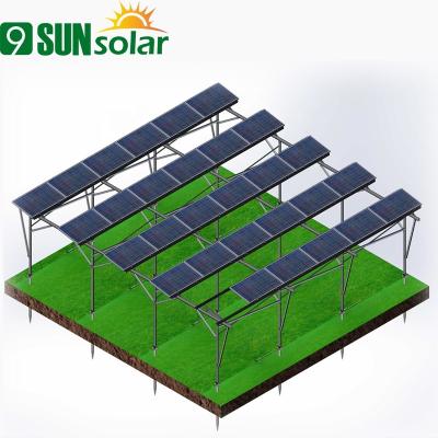 China Commercial Solar Ground Mounting Bracket Solar Power Bracket Aluminum Solar System for sale