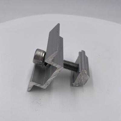 China & Al6005-T5; Mid End SUS304 Solar Mounting Clamp For Solar PV Panel Power Station for sale