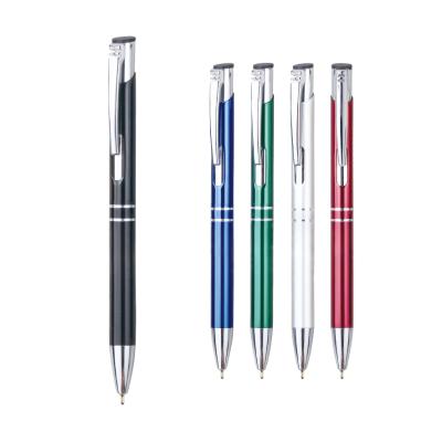 China office & School Pen Wholesale Ready to ship retractable custom logo metal gift professional ballpoint pens for office school for sale