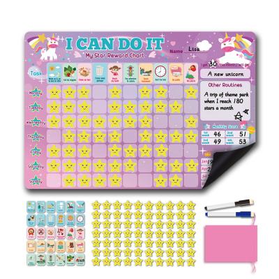 China Animal Chore Dry Erase Reward Chart Magnetic Training Chart For Kids for sale