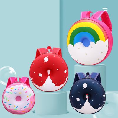 China 2020 Waterproof Waterproof Cartoon Backpack Rainbow Bags Donuts Backpack School Bag For Kids for sale