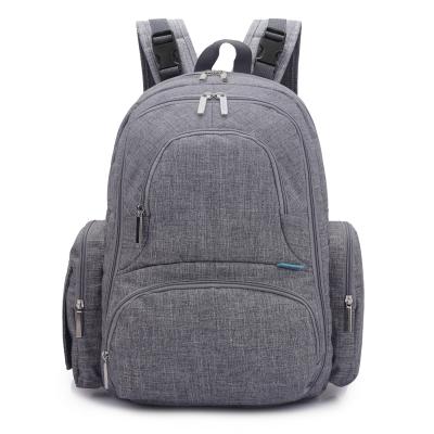 China With USB factory 2021 hot sale custom made high quality multifunctional waterproof polyester baby backpack diaper bags with changing station for sale