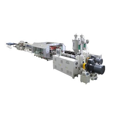 China PE Construction PIPE Double Spiral Horizontal Wall Corrugated Structure Pipe Machine for sale