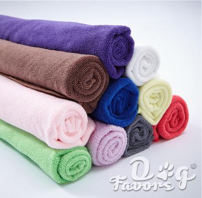 China Sustainable soft quick dry towel for dogs, sports, bathroom, hair, kitchen dish! Super absorbent fabric for sale