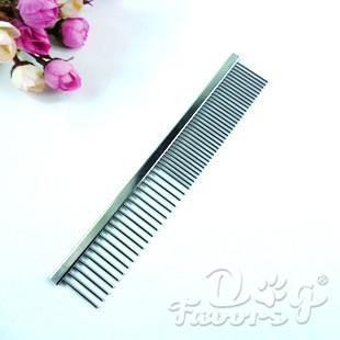 China Sustainable Good Quality Dog Comb Pet Comb Metal Lice Comb For Grooming for sale