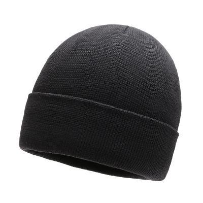 China COMMON Wholesale Custom Soft Thicken Warm Wool Knitted Outdoor Ski Hat Women Men Beanie Hats Winter for sale