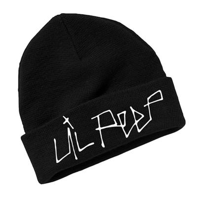 China JOINT Lil Peep Beanie Embroidery Men Women Knit Winter Warm Ski Hip Hop Hat Unisex Skullies Hat for sale