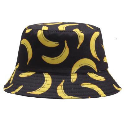 China Lady Fashion Bucket Hat Banana Fisherman Hat Women Outdoor Sun Protection Casual Visor Hat Foldable Leisure for sale