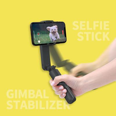 China Mini Folding Light Gimbal Stabilizer Tripod 360 Degree Rotation Rod Handheld Wireless Selfie Telescopic Stick for Smartphone for sale