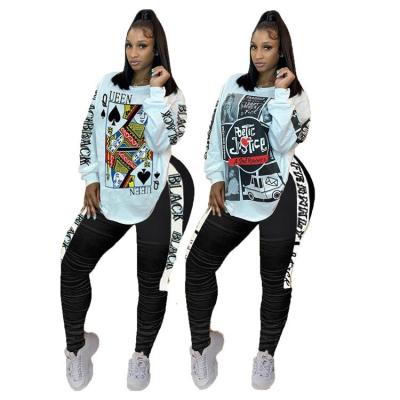 China Anti-pilling anti-pilling new 2020 autumn and winter women's stacked pants set copy Fashion Streetwear teams two pieces of women's clothing set for sale