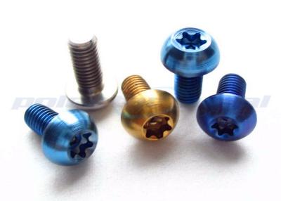 China OEM Anodized Titanium Torx Screws / Racing Bike Motorcycle Bolts Torx Security Screws for sale