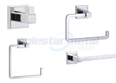 China 4 Pcs Polished Chrome Zamak 8800 Bathroom Hardware Sets For Hospital for sale