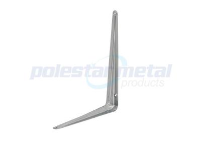 China Grey Powder Coated Steel Angle London Shelf Brackets 250mm Height for sale