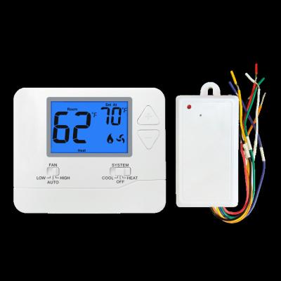 China Fireproof ABS Digital Wireless Non-programmable Room PTAC Thermostat For HVAC System for sale