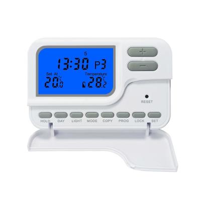 China Riseem Digital LCD Display 7 Day Programmable Wiring a Room Thermostat with Manual Override Mode for sale