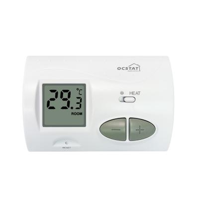 China Riseem Non-programmable Room Air Conditioner Thermostat With 2*AA Size Battery for sale