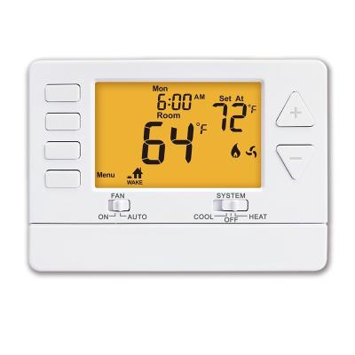 China Single Stage Air Conditioner Digital Temperature Controller Heating Riseem Thermostat with Battery for sale