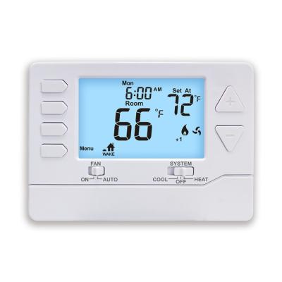 China Air Conditioner Temperature Controller Heating Room HVAC Programmable Thermostat With Battery Multi Stage for sale