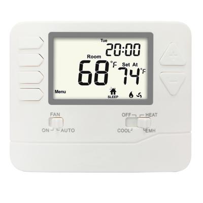 China 24V Electronic Non Programmable Room Air Conditioning Heat Pump Thermostat for Home for sale