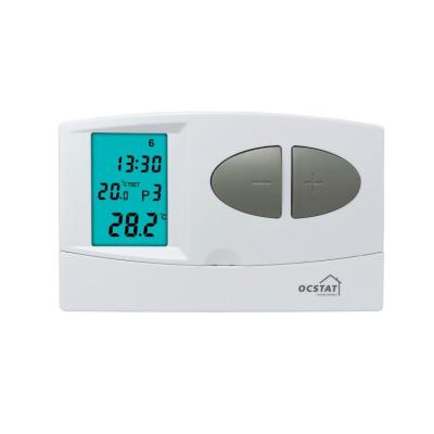 China Riseem White Color 7 Day Programmable Thermostat , Digital Heating Thermostat for sale