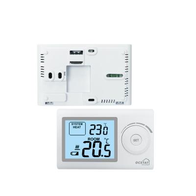 China ABS White LCD Display Non Programmable Digital room Thermostat For Heating for sale