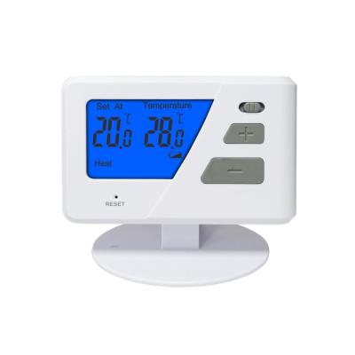 China Riseem Flame Retardance ABS RF Room Non-programmable Thermostat With Heat / Off / Cool Switch for sale