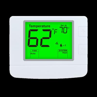 China ABS  24V Digital Temperature Control Room Thermostat 2 Heat 2 Cool Non Programmable Thermostat STN1220 for sale