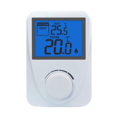 China Riseem ST2601 230V Non Programmable Digital Heating Room Thermostat Blue Backlight Gas Boiler for sale